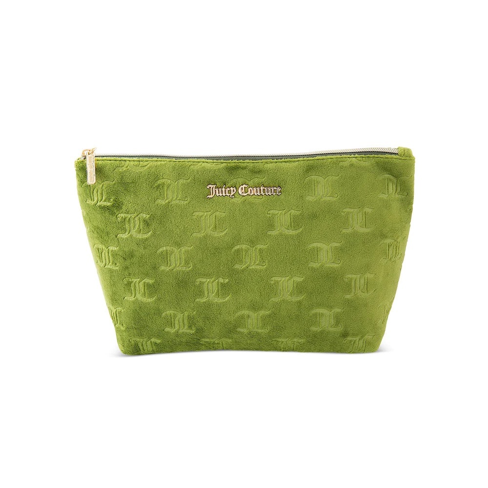 Juicy Couture Monogram Velvet Makeup Pouch